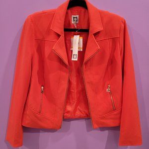 Anne Klein Poppy Red Jacket in Small